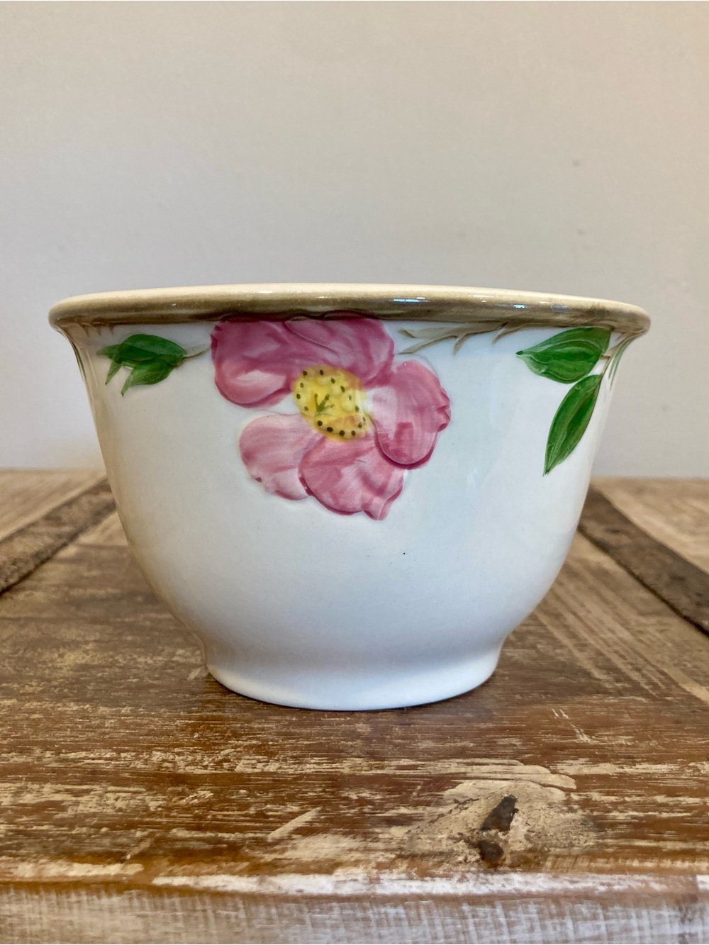 Franciscan Earthenware Hand-Painted Desert Rose 6” Mixing Bowl 1960s Vintage USA - Picture 4 of 16